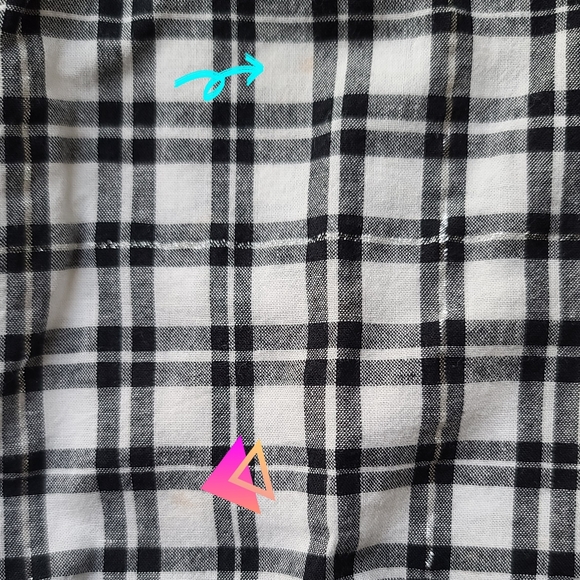 🎸3/$15 Sz4/5 Plaid Xhilaration button-down - Picture 9 of 11